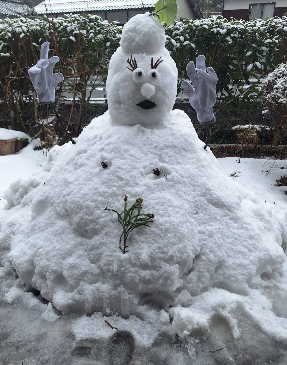 雪だるま完成